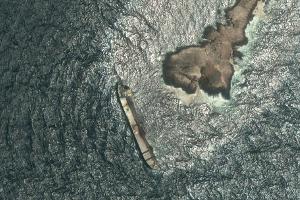 Satellitenbilder zeigen das Ausmaß der Verschmutzung durch den Tanker "Caroline Bezengi".