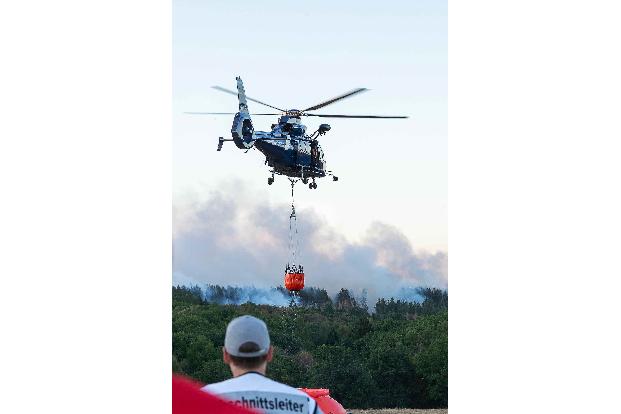 Wegen des Waldbrandes in der Gemeinde Hürtgenwald musste der Ortsteil Gey evakuiert werden. 