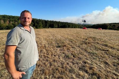 Nie hätte Patrick Koch gedacht, dass es so nah an seinem Zuhause einen so großen Waldbrand geben würde.