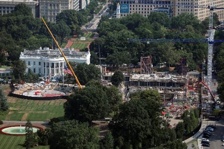 Trump erhofft sich grünes Licht vom Supreme Court für den Bau seines Prestigeprojektes. (Archivbild)