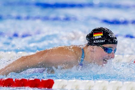 Schwimm-EM: Köhler holt Silber über 100 m Schmetterling