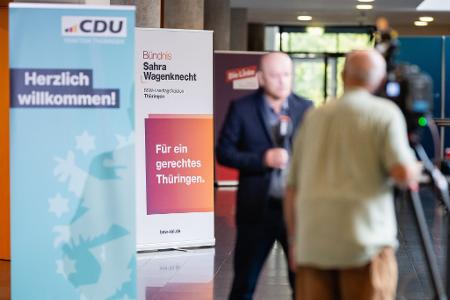 In der BSW-Fraktion steht es 13 zu 2 für die Fortsetzung des Regierungsbündnisses in Thüringen. 