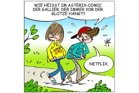 Cartoons zu trendigen Themen