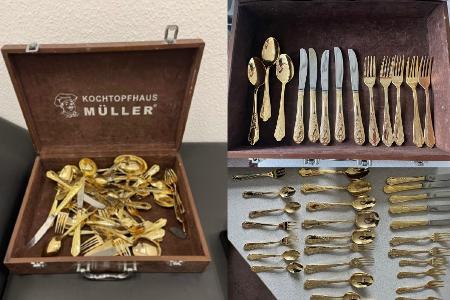 Bild: Polizei Münster, Foto zeigt den sichergestellten Koffer samt Inhalt
Foto mit dieser Veröffentlichung honorarfrei