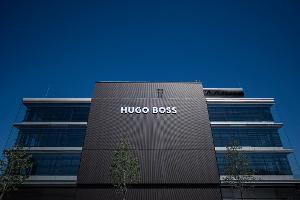 Blick auf den Firmensitz der Hugo Boss AG in Metzingen.