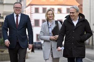 Die Thüringer Brombeer-Koalition ist die einzige ihrer Art in Deutschland. (Archivbild)