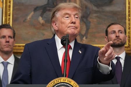 US-Präsident Trump droht dem Iran einmal mehr mit drastischen Worten. 