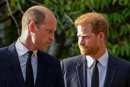 Das Verhältnis Harrys (rechts) zu seinem Bruder William (links) soll besonders zerrüttet sein. (Archivfoto)