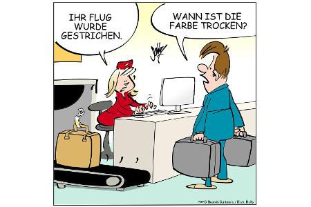 Cartoons zu trendigen Themen