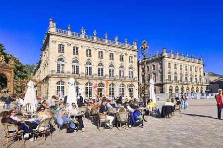 Cafe, Lothringen, Frankreich, Stellplatz, Metz, Nancy