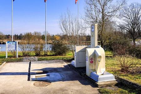 Harskirchen Entsorgung, Lothringen, Frankreich, Stellplatz, Metz, Nancy
