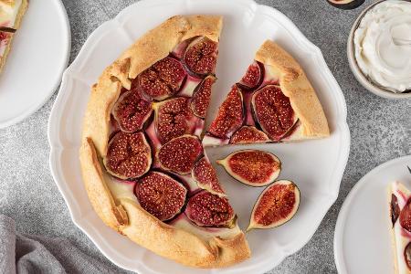 Feigen-Galette mit Frischkäse und Honig