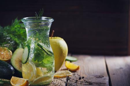 Gurke, Apfel und Minze 