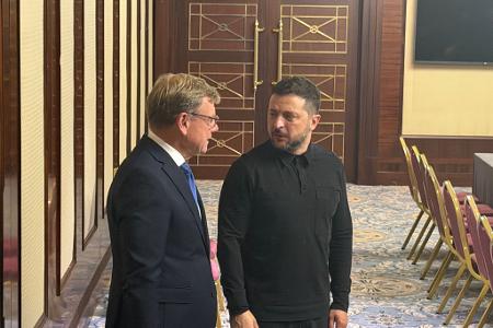 Präsident Selenskyj dankte Wadephul für die deutsche Hilfe.