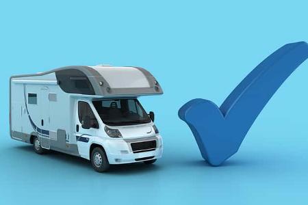 Wohnmobil, Häkchen, Checkliste