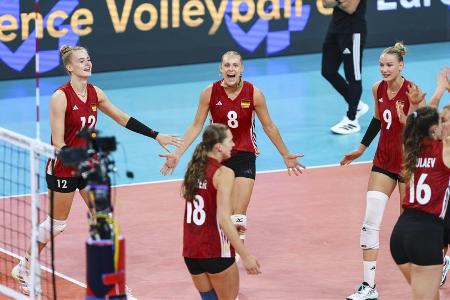 Volleyball-EM: DVV-Frauen vor Einzug ins Achtelfinale
