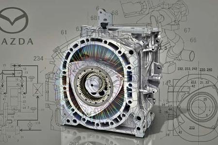 Mazda Wankel-Motor (als Range Extender)