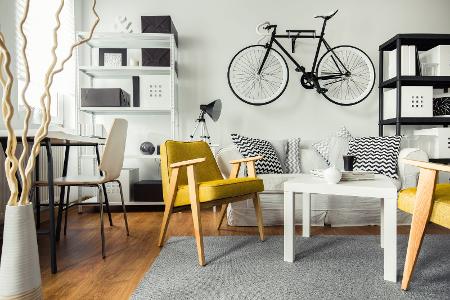 Fahrrad an der Wand