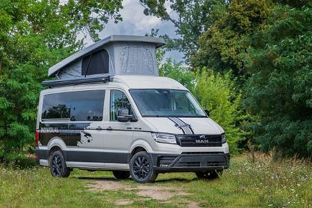 MAN TGE Camperbasis mit Reimo-Aufstelldach