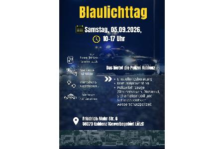 Plakat Blaulichttag