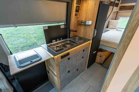 La Strada Avanti R, Reisemobil, La Strada, innen Küche