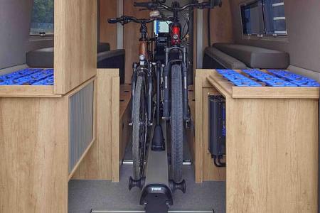 La Strada Avanti R, Reisemobil, La Strada, Fahrradträger, Heck, Fahrrad