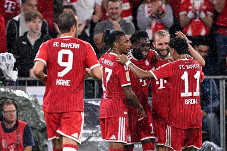 FC Bayern vs. VfB Stuttgart: Noten und Einzelkritik - Am Freitagabend hat der Süd-Gipfel zwischen dem FC Bayern und dem VfB Stuttgart die neue Bundesliga-Saison eröffnet. In der Neuauflage des Pokalfinals konnten die Gäste nur zu Beginn mithalten, gnadenlose Münchner fuhren am Ende einen deutlichen 5:1-Erfolg ein. Alle Akteure in der Einzelkritik: