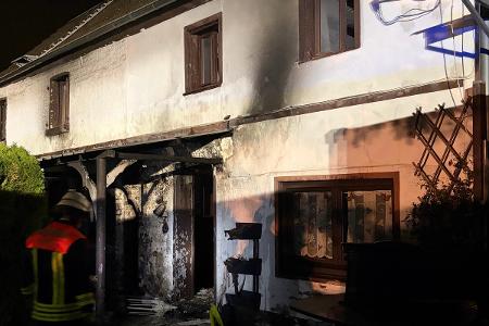 Brand an Wohngebäude