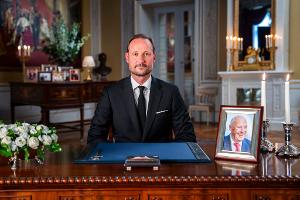Haakon VIII. hat am Samstagabend seine erste Rede als neuer norwegischer König gehalten. 