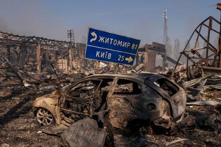 Das Munitionslager hätte nach Angaben ukrainischer Behörden nicht in einem Wohngebiet angelegt werden dürfen. 