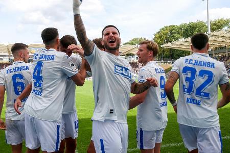 3. Liga: Rostock springt auf Tabellenplatz zwei