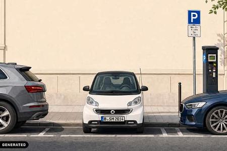 Quer parken Smart Fortwo
