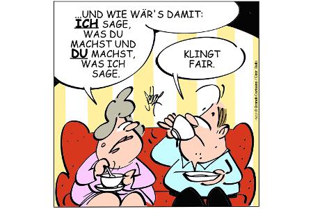 Cartoons zu trendigen Themen