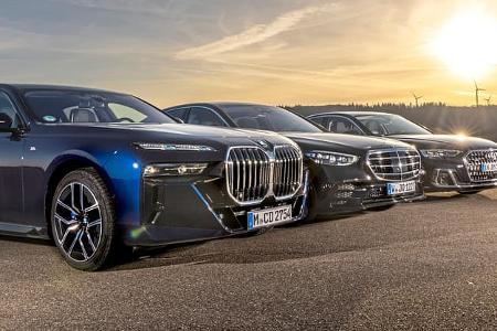 Audi A8 50 TDI, BMW 740d, Mercedes S 350d