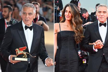 Goldener Löwe für das Lebenswerk: George Clooney dankt Ehefrau Amal