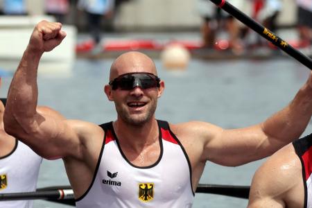 Rauhe jubelt über die zweite olympische Goldmedaille seiner Karriere. (Archivbild)