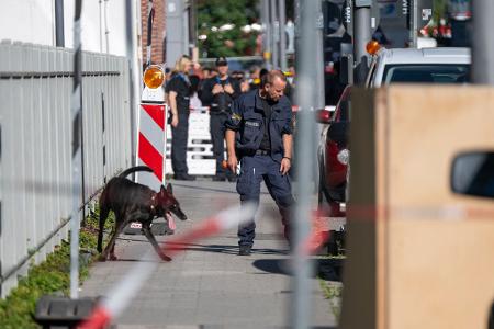 Ein Spürhund war im Einsatz.