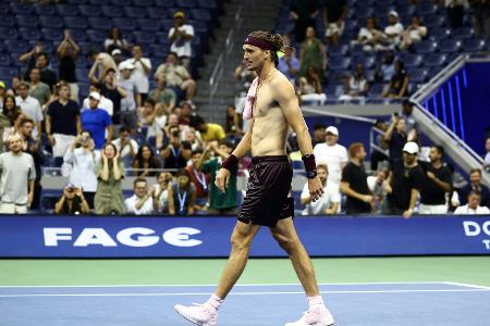 Zverev auch in der dritten Runde in der Night Session