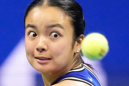 Alexandra Ealain aus den Philippinen spielt bei den US Open.