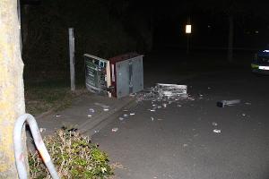 Gesprengter Zigarettenautomat