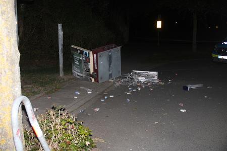 Gesprengter Zigarettenautomat