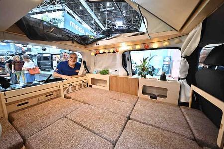VW ID. Buzz, eVentje, Ventje, Campingbus, Bett, Liegefläche
