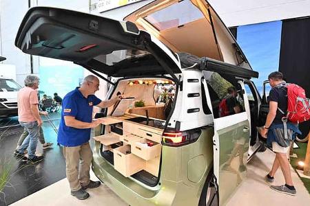 VW ID. Buzz, eVentje, Ventje, Campingbus, Heck, Küche, Schubladen