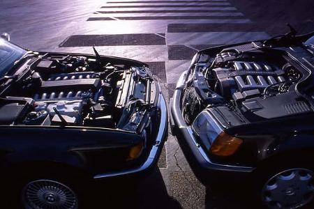 BMW 750iL E32 und Mercedes-Benz 600 SEL V140 im Vergleichstest auto motor und sport 18/1991