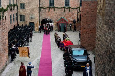 In der Schlosskirche der Festung Akershus befindet sich das königliche Mausoleum, in dem Harald kurz darauf beigesetzt werden sollte.