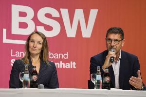 Thomas Schulze und Claudia Wittig (beide BSW) wollen mit der AfD sprechen. (Archivbild)