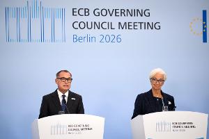 EZB-Pk nach Ratssitzung in Berlin