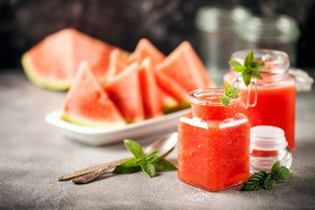 Sommerlich-frisch; Melonen-Limetten-Marmelade
