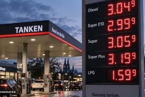 Tankstelle Preistafel 3 Euro