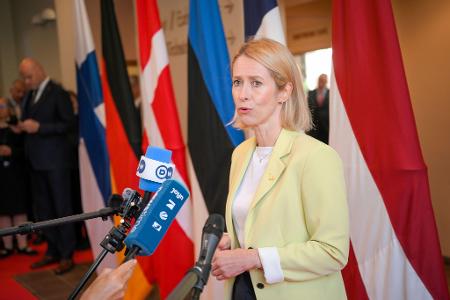 Für die EU reiste unter anderem die Außenbeauftragte Kaja Kallas an.